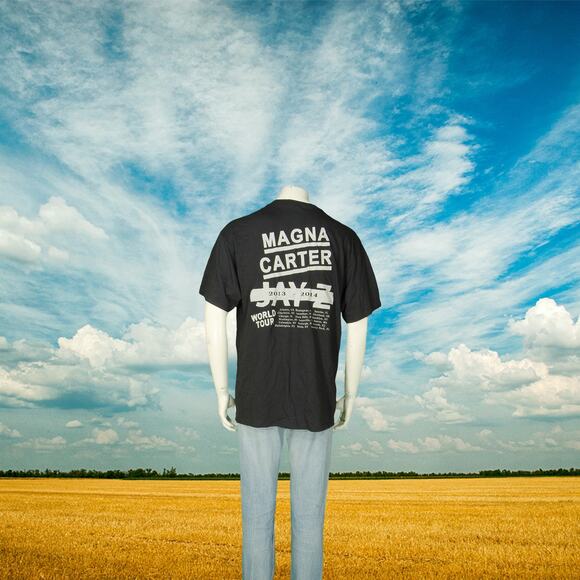 Jay Z Magna Carter World Tour Concert Rap Hip Hop T Shirt Tee L42.5 - Picture 4 of 5